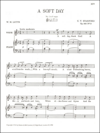 A Soft Day (F - F) Voice & Piano