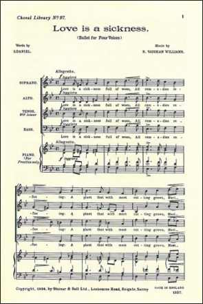 Love is a sickness SATB