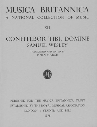 Confitebor tibi, Domine Score