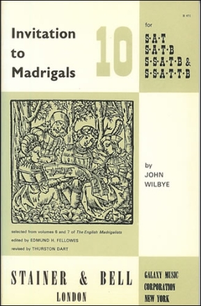 Invitation to Madrigals Book 10 SAT, SATB, SSATB and SSTTB
