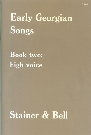 Early Georgian Songs. Book 2 (High voice) Voice & Piano