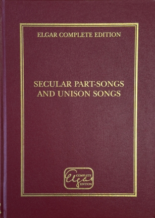 Secular part-songs and unison songs Score