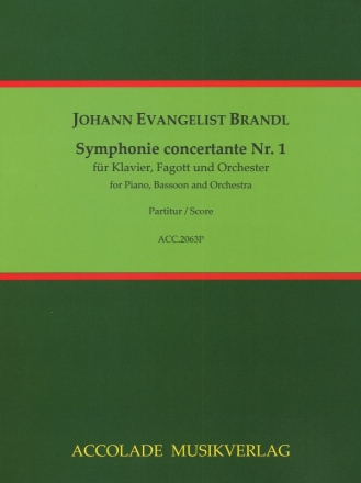 Symphonie concertante Nr. 1 fr Klavier, Fagott und Orchester Partitur