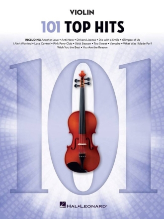 101 Top Hits for Violin Violine Buch