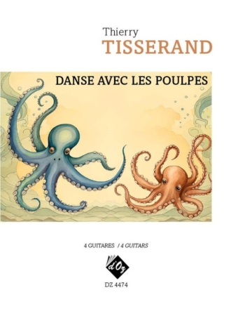Danse avec les poulpes Gitarre Trio / Quartett Partitur und Stimmen