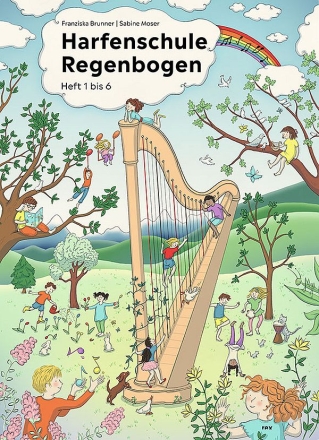 Harfenschule Regenbogen Hefte 1-6 fr Harfe Set