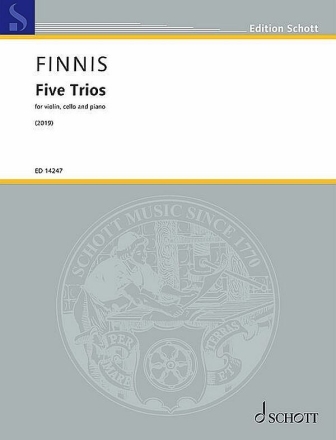 5 Trios (2019) for violin, cello and piano piano score and parts
