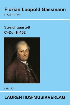 Streichquartett C-Dur H 452 fr 2 Violinen, Viola und Violoncello  Partitur und Stimmen