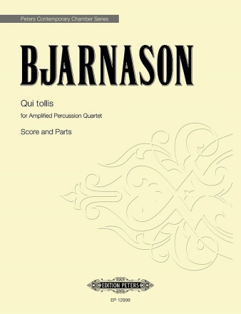 Qui tollis fr Glockenspiel, Vibraphone, Marimba, Tomtoms , Cymbal , Drums Partitur und Stimmen