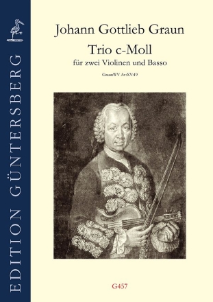 Trio c-Moll Graun WV Av:XV:19 fr 2 Violinen und Basso Partitur und Stimmen
