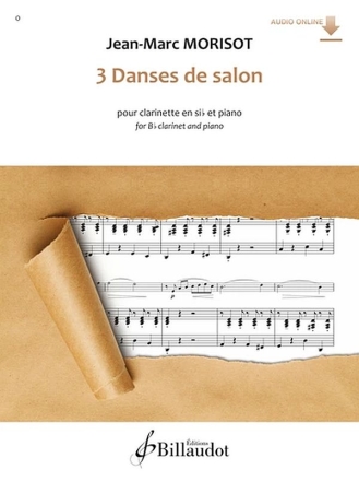 3 Danses de salon (+Online-Audio) pour clarinette en sib et piano