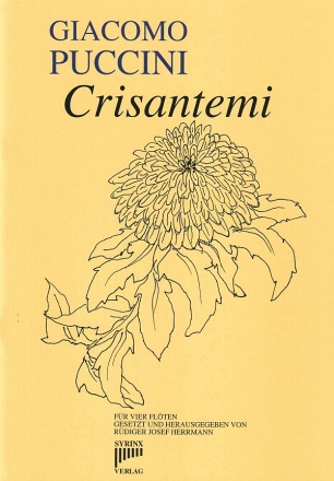 Crisantemi fr 4 Flten Partitur und Stimmen