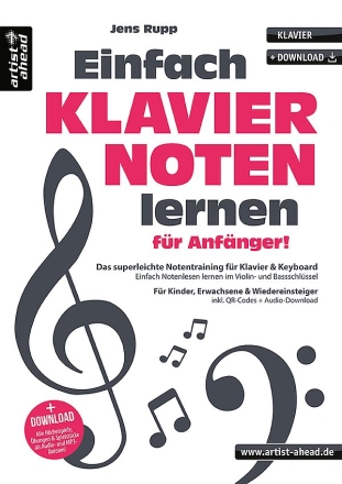 Einfach KLAVIERNOTEN lernen fr Anfnger! (+Download) fr Klavier/ Keyboard