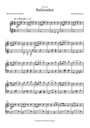 Ballet�den f�r Klavier