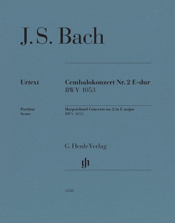 Cembalokonzert  E-Dur Nr. 2 BWV 1053 fr Cembalo und Orchester Partitur