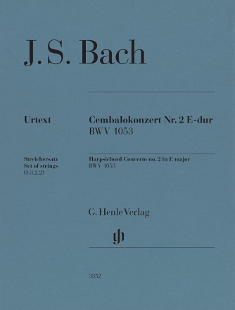 Cembalokonzert  E-Dur Nr. 2 BWV 1053 f�r Cembalo und Orchester Streichersatz