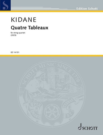 Quatre Tableaux (2025) for string quartet score and parts