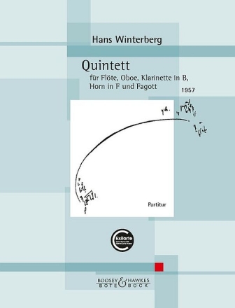 Quintett (1957) fr Flte, Oboe, Klarinette in B, Fagott und Cembalo Partitur und Stimmen