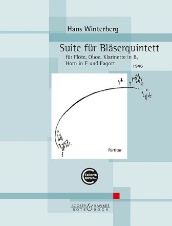 Suite fr Blserquintett (1946) fr Flte, Oboe, Klarinette in B, Horn in F und Fagott Partitur und Stimmen