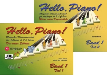 Hello, Piano! Band 1 Teil 1+2 (+Online-Audio) fr Klavier Neuausgabe 2025 (Set in 2 Teilen)