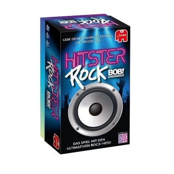 Hitster - Rock - Bob!  Musikspiel (308 Karten mit Rockmusik-Hits und 37 Token)