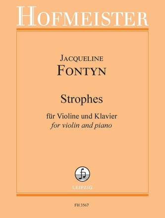 Strophes fr Violine und Klavier