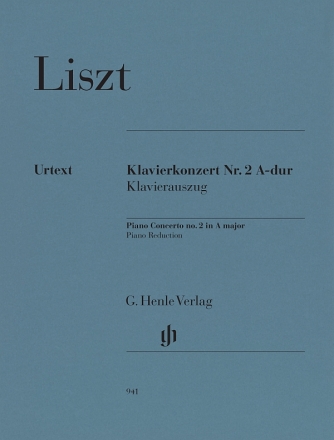 Klavierkonzert A-Dur Nr. 2  f�r Klavier und Orchester Klavierauszug