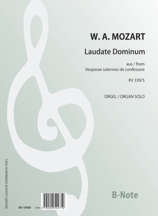 Laudate Dominum KV 339/5 fr Orgel solo