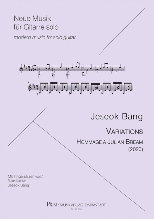 Variations - Hommage a Julian Bream (2020) fr Gitarre solo