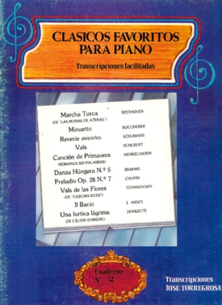 Clsicos Favoritos para Piano No.2 Klavier Buch