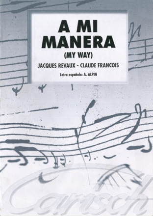 A Mi Manera Vocal and Piano Buch