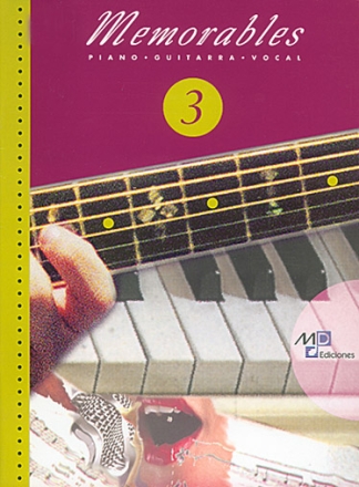 Memorables 3 Klavier, Gesang und Gitarre Buch
