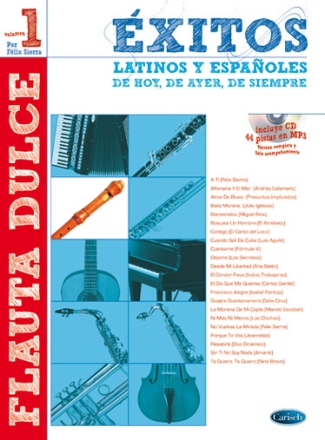 Exitos Latinos Y Espanolos Blockflte Buch und CD