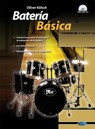 Batera Bsica Schlagzeug Buch und CD