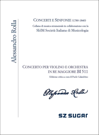 Concerto per violino e orchestra BI 511 Orchestra and Violin Buch + Einzelstimme(n)