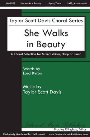 She Walks in Beauty SATB Chorpartitur