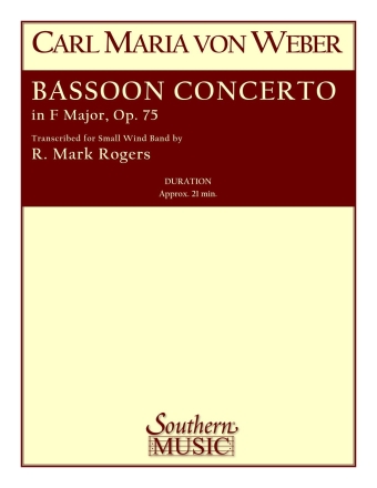 Bassoon Concerto, Op. 75 Concert Band and Bassoon Partitur