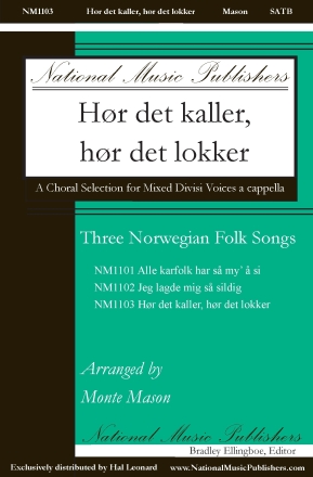 Hor Det Kaller, Hor Det Lokker SATB Divisi a Cappella Chorpartitur