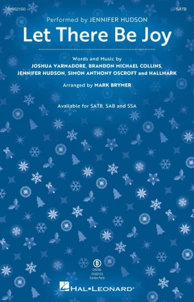 Let There Be Joy SATB Chorpartitur