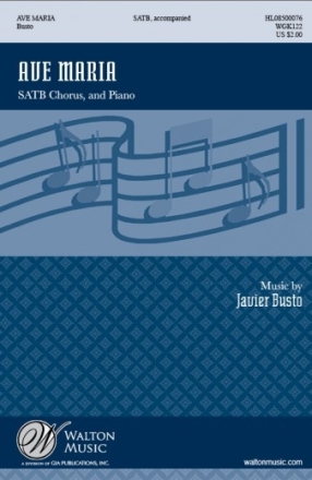 Ave Maria SATB Chorpartitur