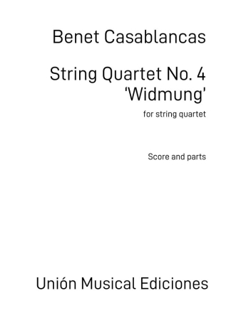 String Quartet No.4 Widmung Streichquartett Partitur + Stimmen