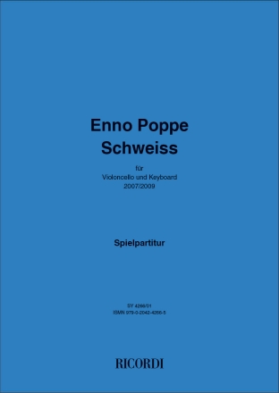Schweiss Cello und Klavier Partitur