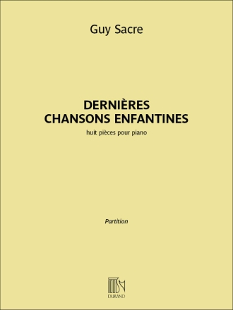 Dernires Chansons Enfantines Klavier Buch