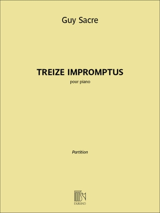 Treize Impromptus Klavier Buch