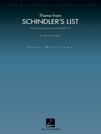 Theme from Schindler's List Piano Trio Partitur + Stimmen