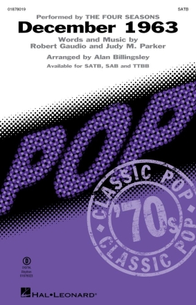 December, 1963 (Oh, What a Night) SATB Chorpartitur