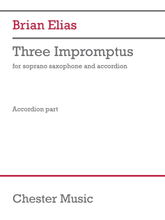 Three Impromptus Soprano Saxophone and Accordion Buch + Einzelstimme(n)