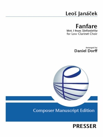 Fanfare - Mvt. 1 from Sinfonietta 9 Klarinetten Partitur und Stimmen