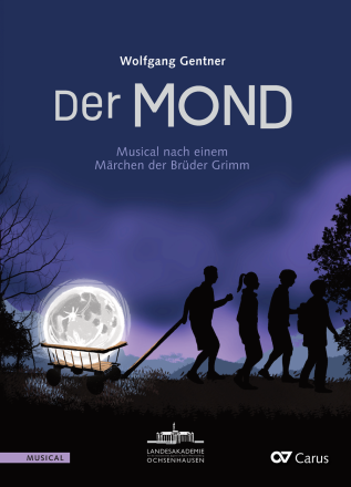 Der Mond 12stg Kinderchor, Sologruppe, Pfte, Fl, Clt, Drumset, [Bass, Perc (12 Ausfhrende)] Dirigierpartitur