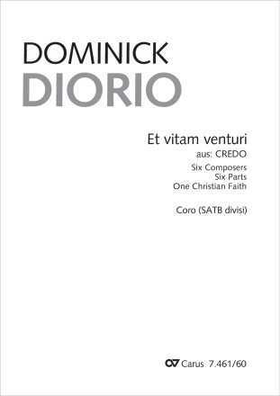 Et vitam venturi Coro SATB (divisi) Partitur